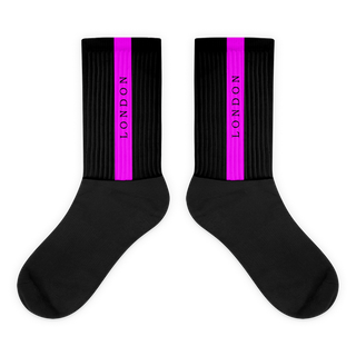 Unisex Socks - Black-Line No.06-2 "1 of 500" by Léon LeRef