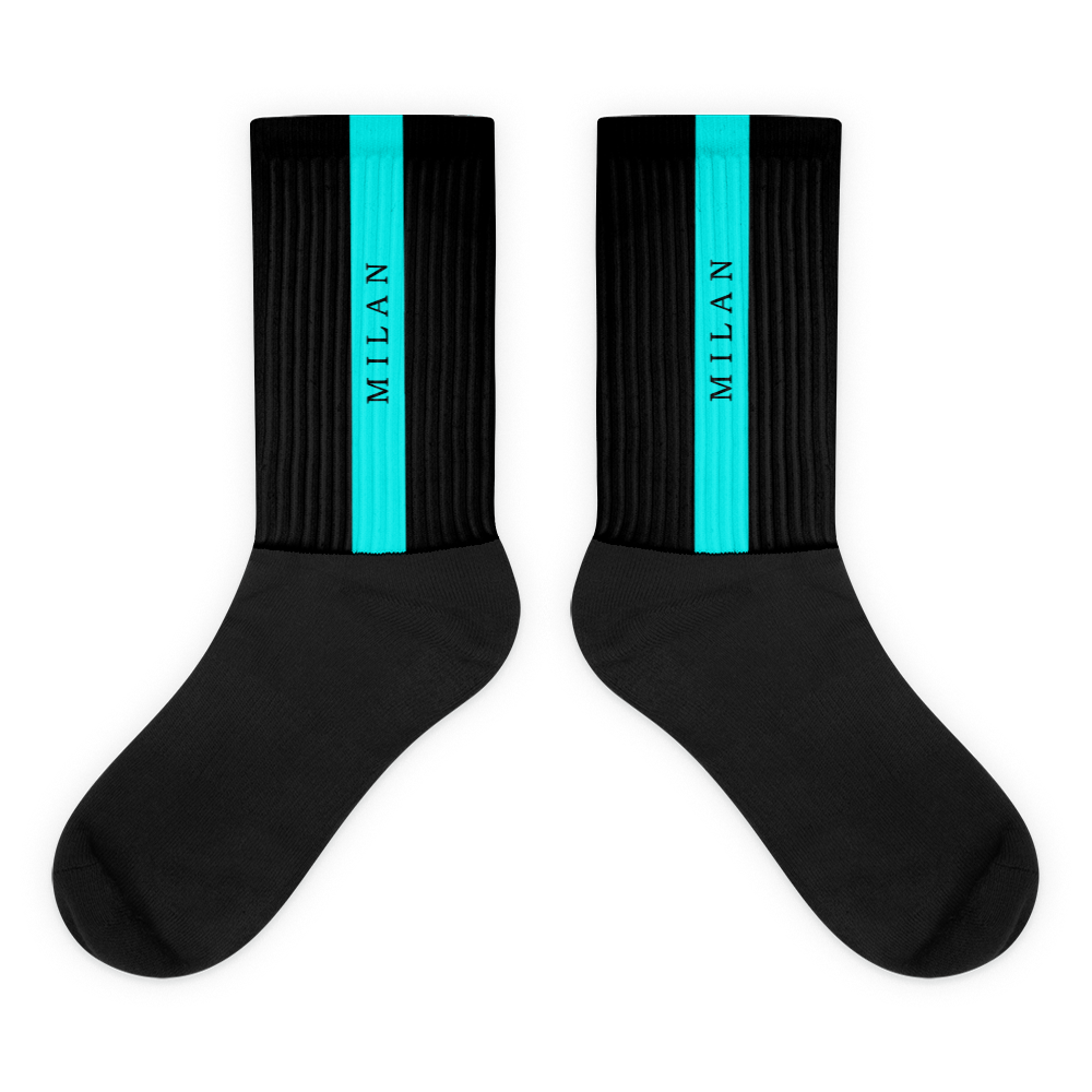 Unisex Socks - Black-Line No.05-2 "1 of 500" by Léon LeRef