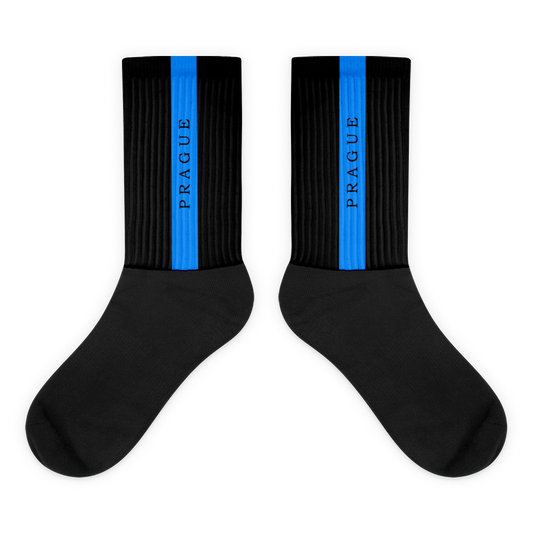 Unisex Socks - Black-Line No.04-2 "1 of 500" by Léon LeRef