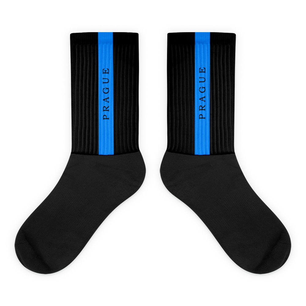 Unisex Socks - Black-Line No.04-2 "1 of 500" by Léon LeRef