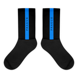 Unisex Socks - Black-Line No.04-2 "1 of 500" by Léon LeRef