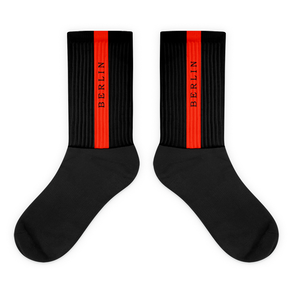 Unisex Socks - Black-Line No.03-2 "1 of 500 Ultra-Exclusive" by Léon LeRef