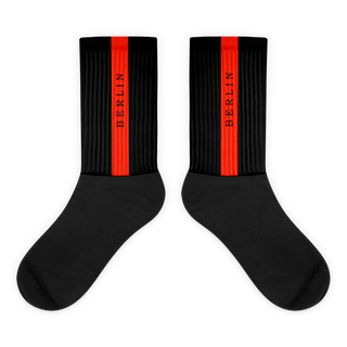 Unisex Socks - Black-Line No.03-2 "1 of 500" by Léon LeRef