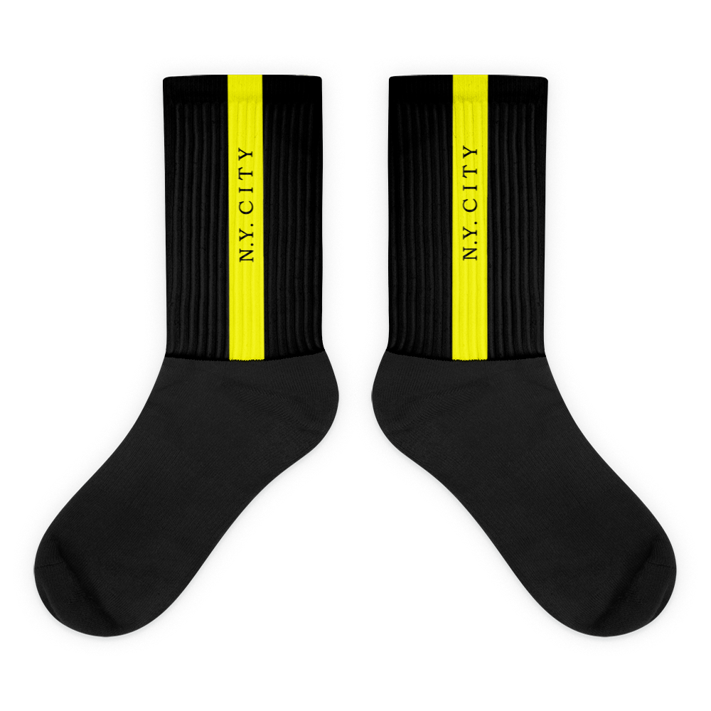 Unisex Socks - Black-Line No.02-2 "1 of 500 Ultra-Exclusive" by Léon LeRef