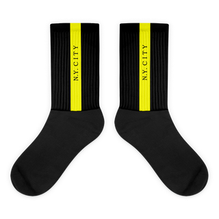 Unisex Socks - Black-Line No.02-2 "1 of 500" by Léon LeRef