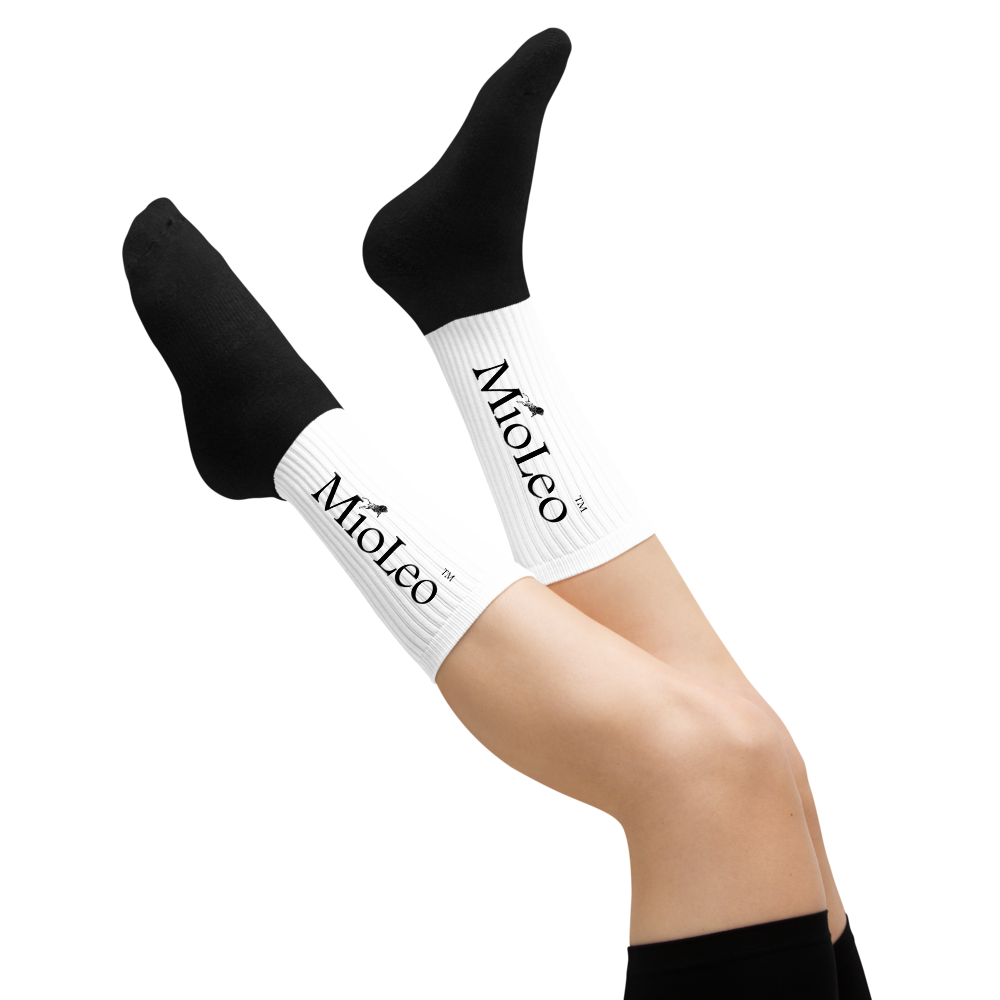 Unisex Socks - White-Line No.147 "unlimited" by MioLeo