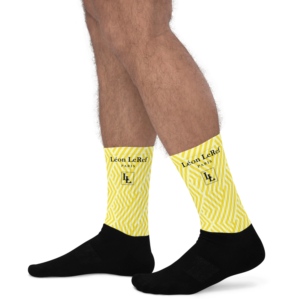 Unisex Socks - Black-Line No.045-01 "1 of 1K Master-Exclusive" by Léon LeRef