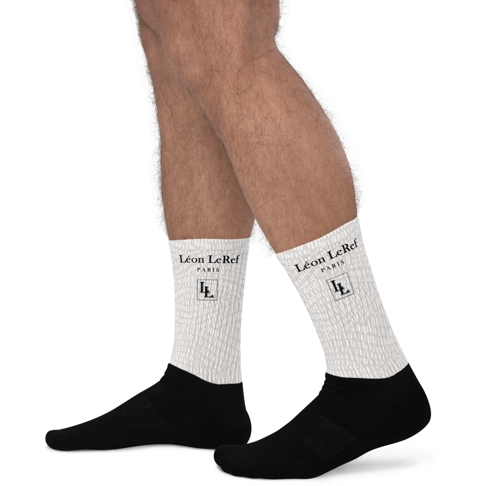 Unisex Socks - Black-Line No.045-02 "1 of 500" by Léon LeRef