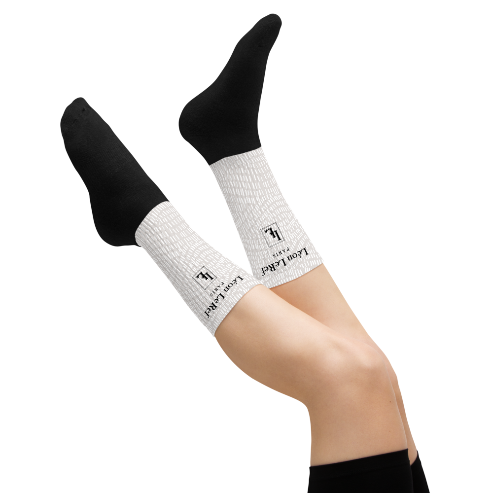 Unisex Socks - Black-Line No.045-02 "1 of 500" by Léon LeRef