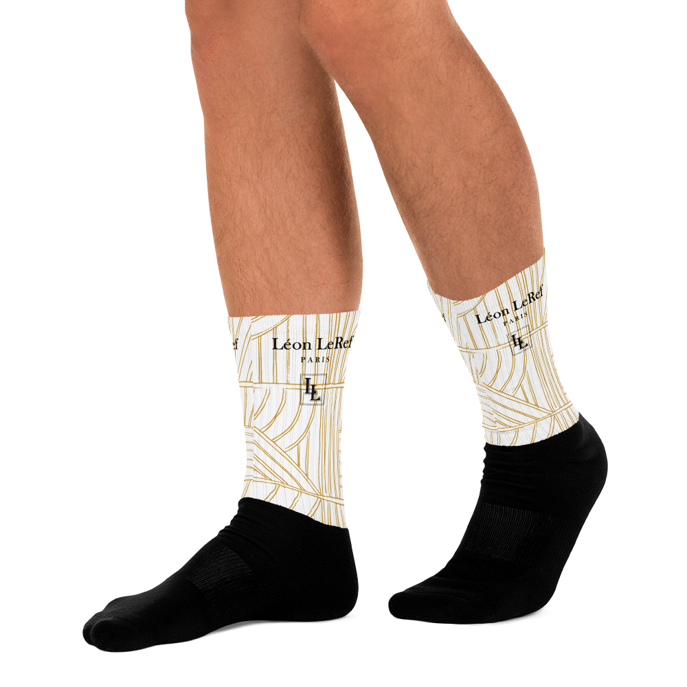 Unisex Socks - Black-Line No.045-08 "1 of 500" by Léon LeRef