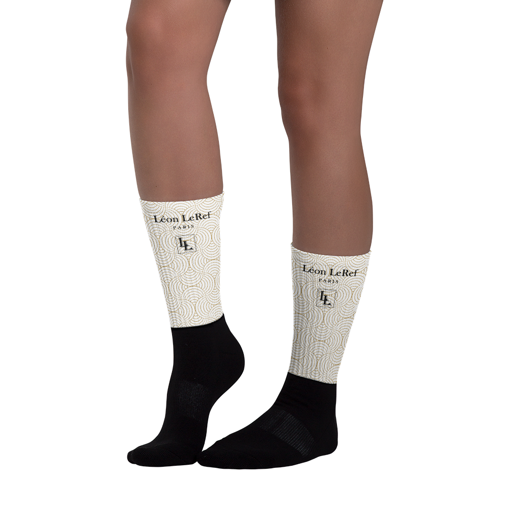 Unisex Socks - Black-Line No.045-18 "1 of 500" by Léon LeRef