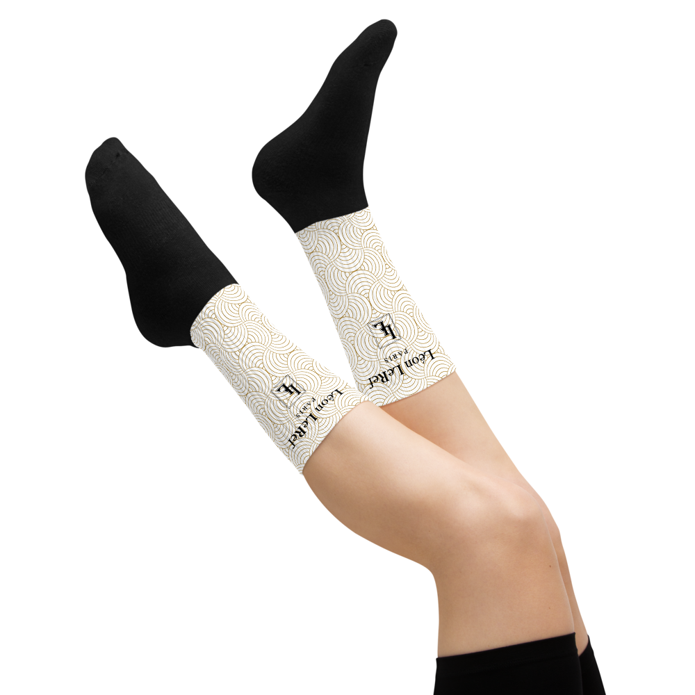 Unisex Socks - Black-Line No.045-18 "1 of 500" by Léon LeRef