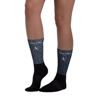 Unisex Socks - Black-Line No.045-26 "1 of 500" by Léon LeRef