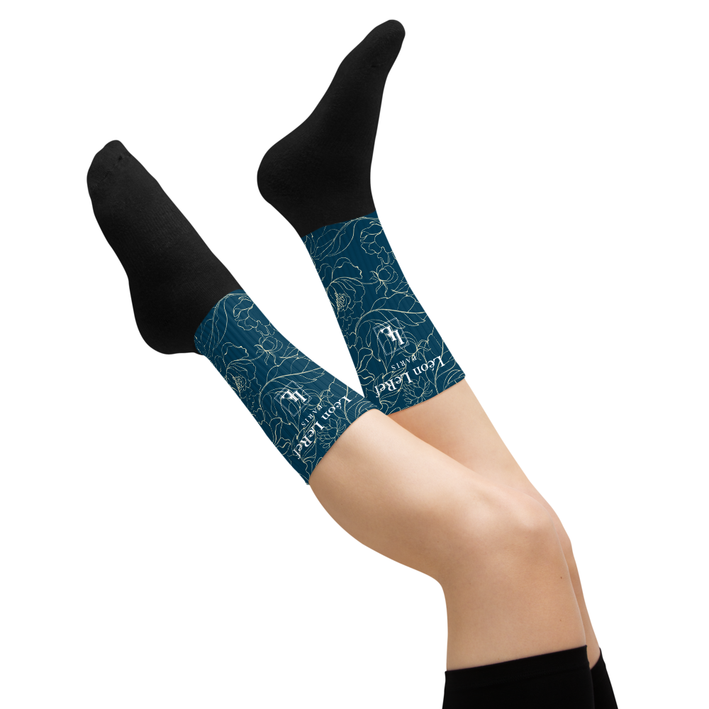 Unisex Socks - Black-Line No.045-35 "1 of 500" by Léon LeRef