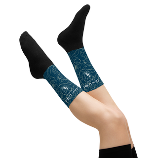 Unisex Socks - Black-Line No.045-35 "1 of 500" by Léon LeRef