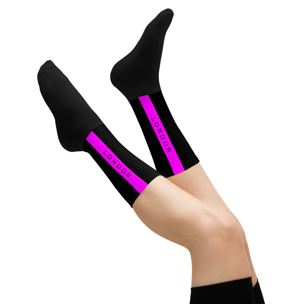 Unisex Socks - Black-Line No.06-2 "1 of 500 Ultra-Exclusive" by Léon LeRef