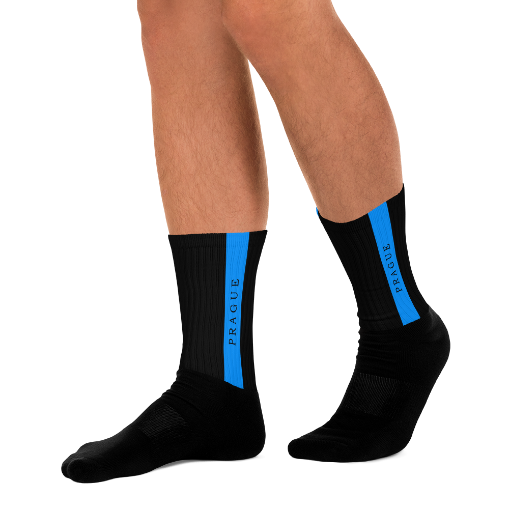 Unisex Socks - Black-Line No.04-2 "1 of 500" by Léon LeRef