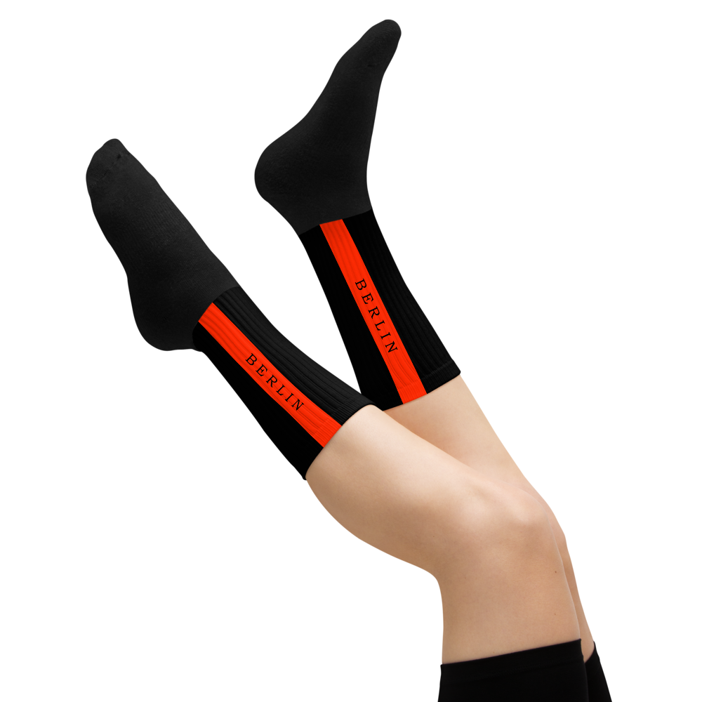 Unisex Socks - Black-Line No.03-2 "1 of 500 Ultra-Exclusive" by Léon LeRef