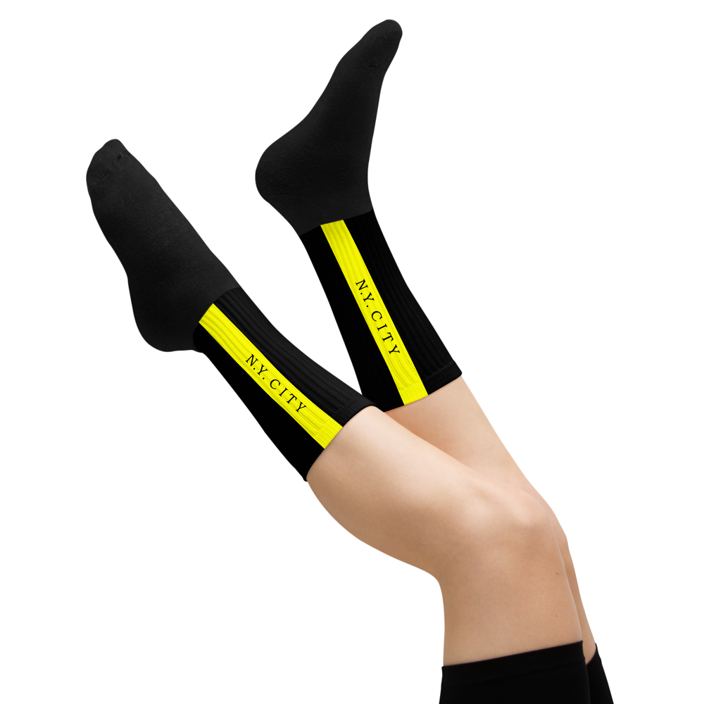 Unisex Socks - Black-Line No.02-2 "1 of 500 Ultra-Exclusive" by Léon LeRef