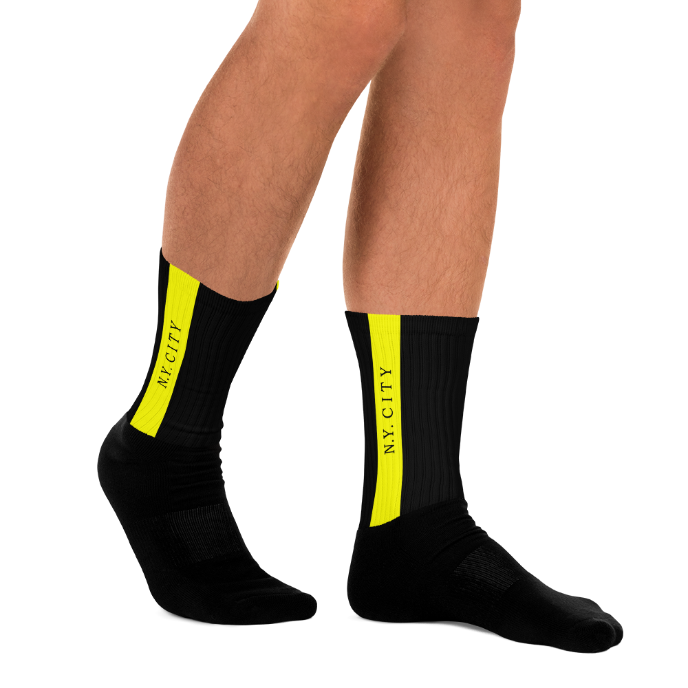 Unisex Socks - Black-Line No.02-2 "1 of 500 Ultra-Exclusive" by Léon LeRef