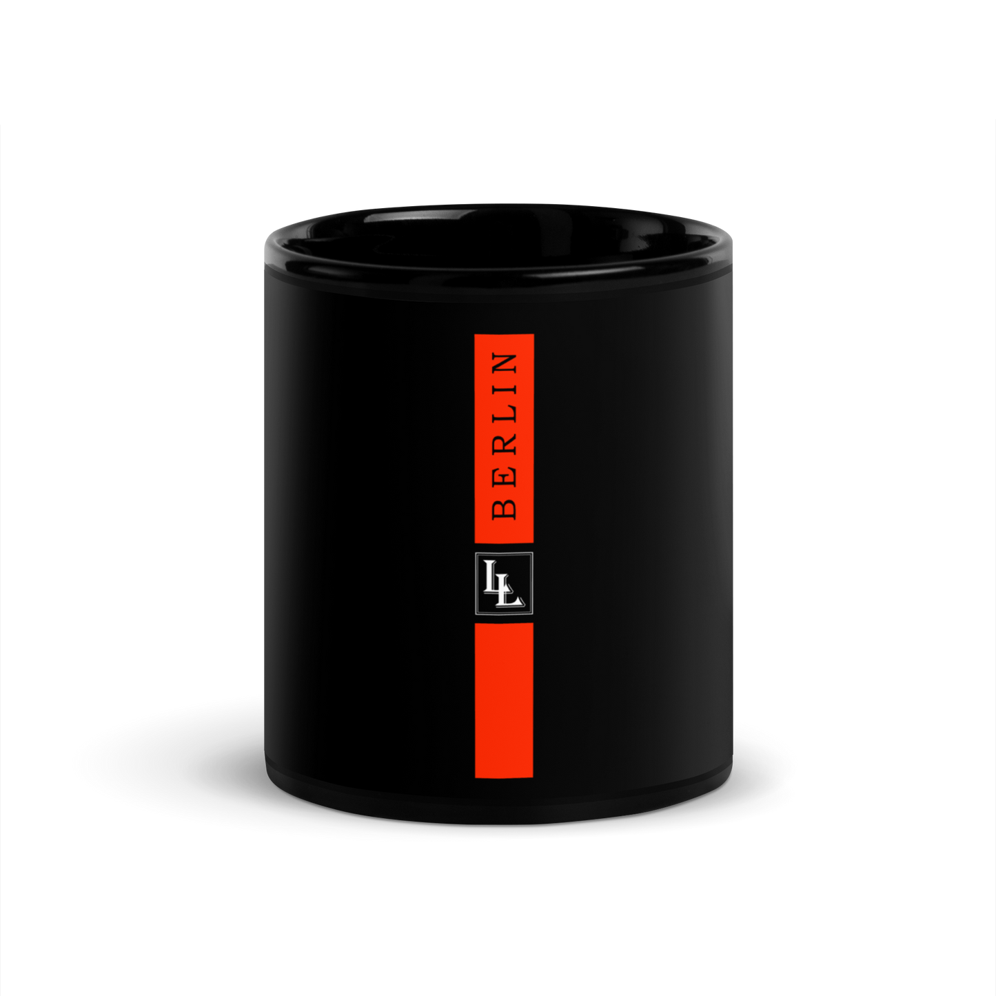 Glossy Mug Black-Line No.709 "1 of 5K" by Léon LeRef