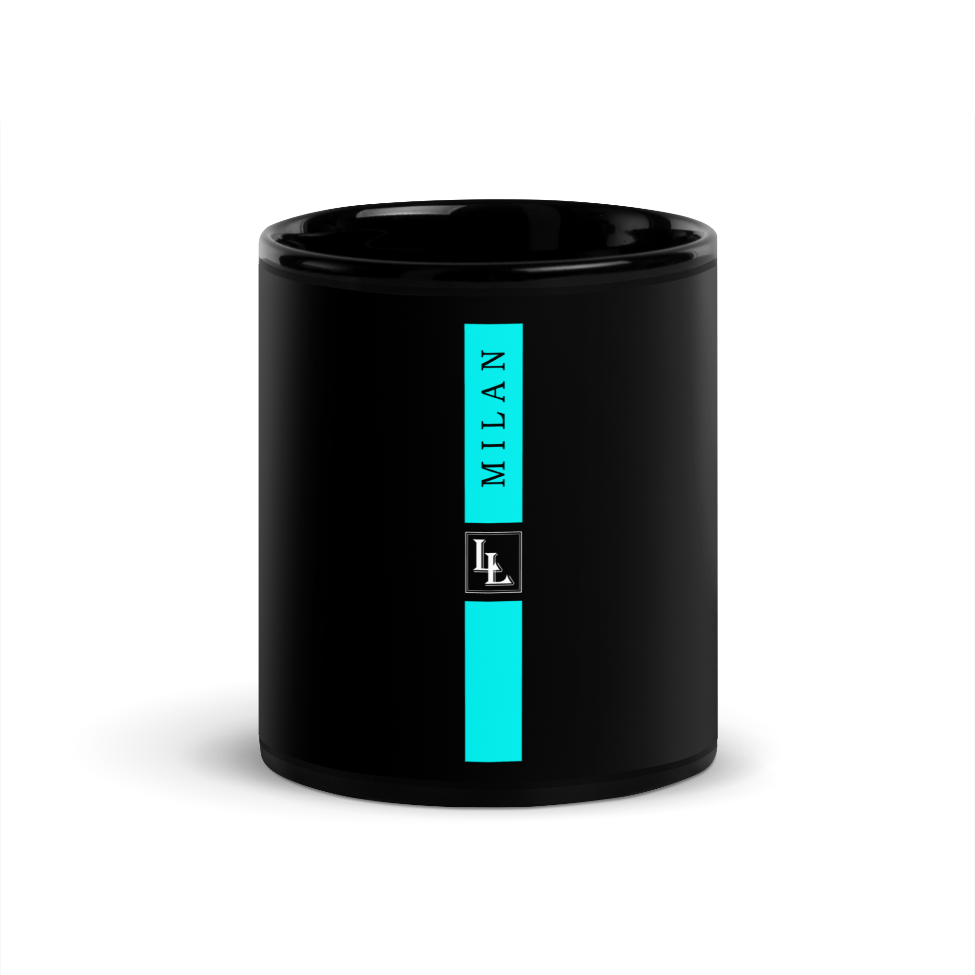 Glossy Mug Black-Line No.710 "1 of 5K" by Léon LeRef