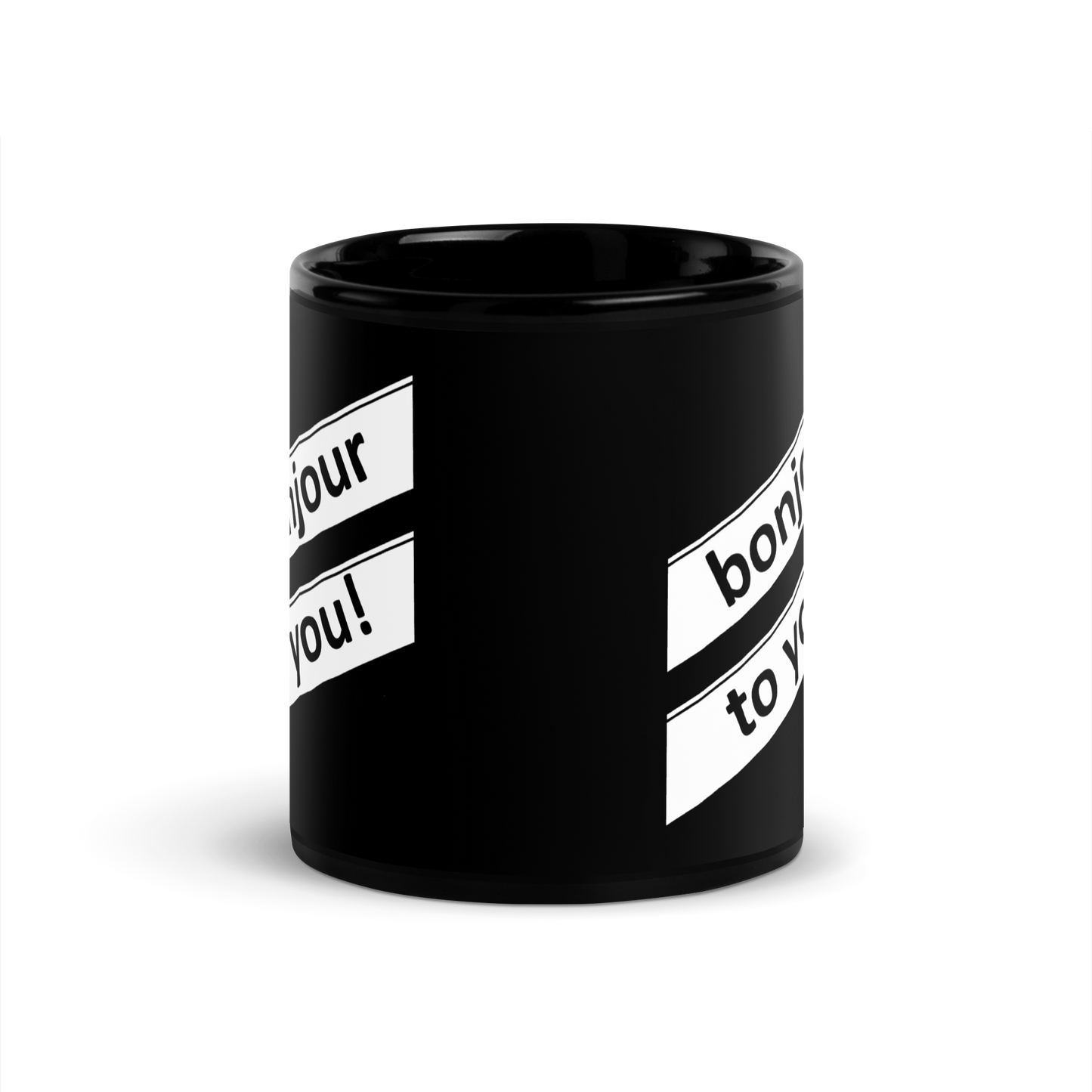 Glossy Mug Black-Line No.712 "1 of 5K" by Léon LeRef