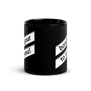 Glossy Mug Black-Line No.712 "1 of 5K" by Léon LeRef