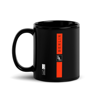 Glossy Mug Black-Line No.709 "1 of 5K" by Léon LeRef