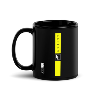 Glossy Mug Black-Line No.700 "1 of 5K" by Léon LeRef