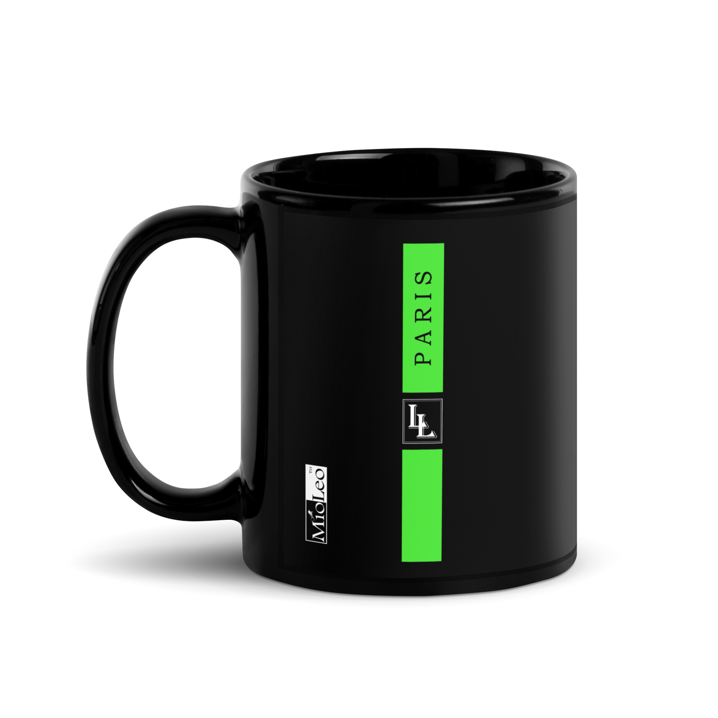 Glossy Mug Black-Line No.702 "1 of 5K" by Léon LeRef