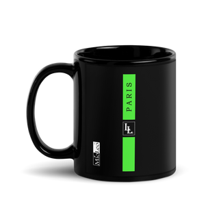 Glossy Mug Black-Line No.702 "1 of 5K" by Léon LeRef