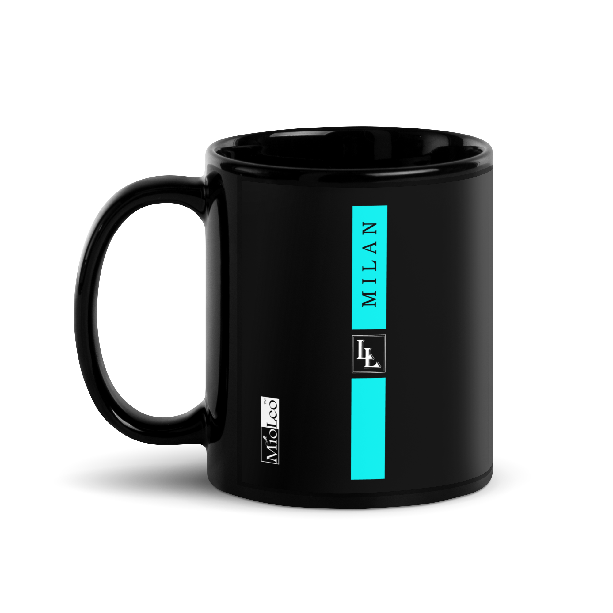 Glossy Mug Black-Line No.710 "1 of 5K" by Léon LeRef