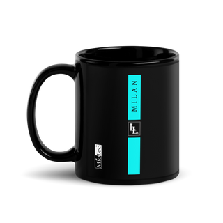 Glossy Mug Black-Line No.710 "1 of 5K" by Léon LeRef