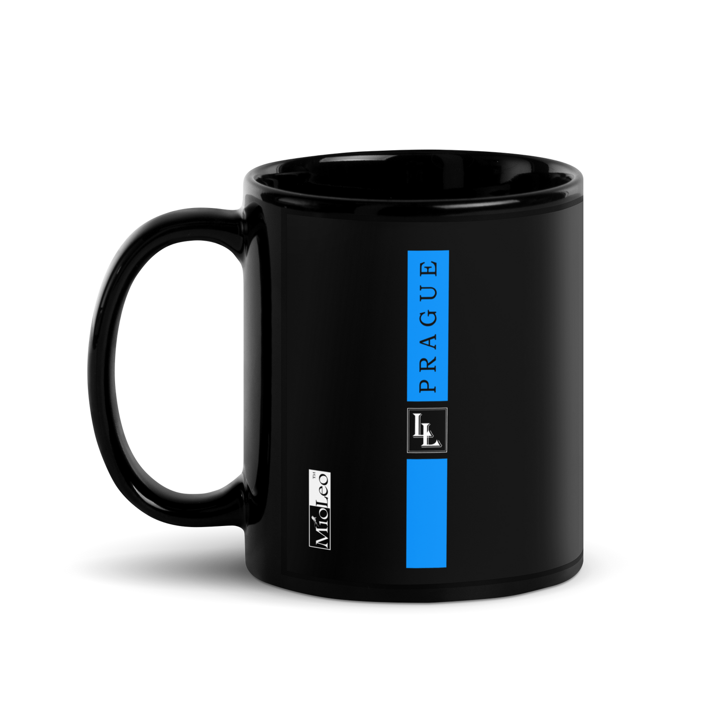 Glossy Mug Black-Line No.707 "1 of 5K" by Léon LeRef