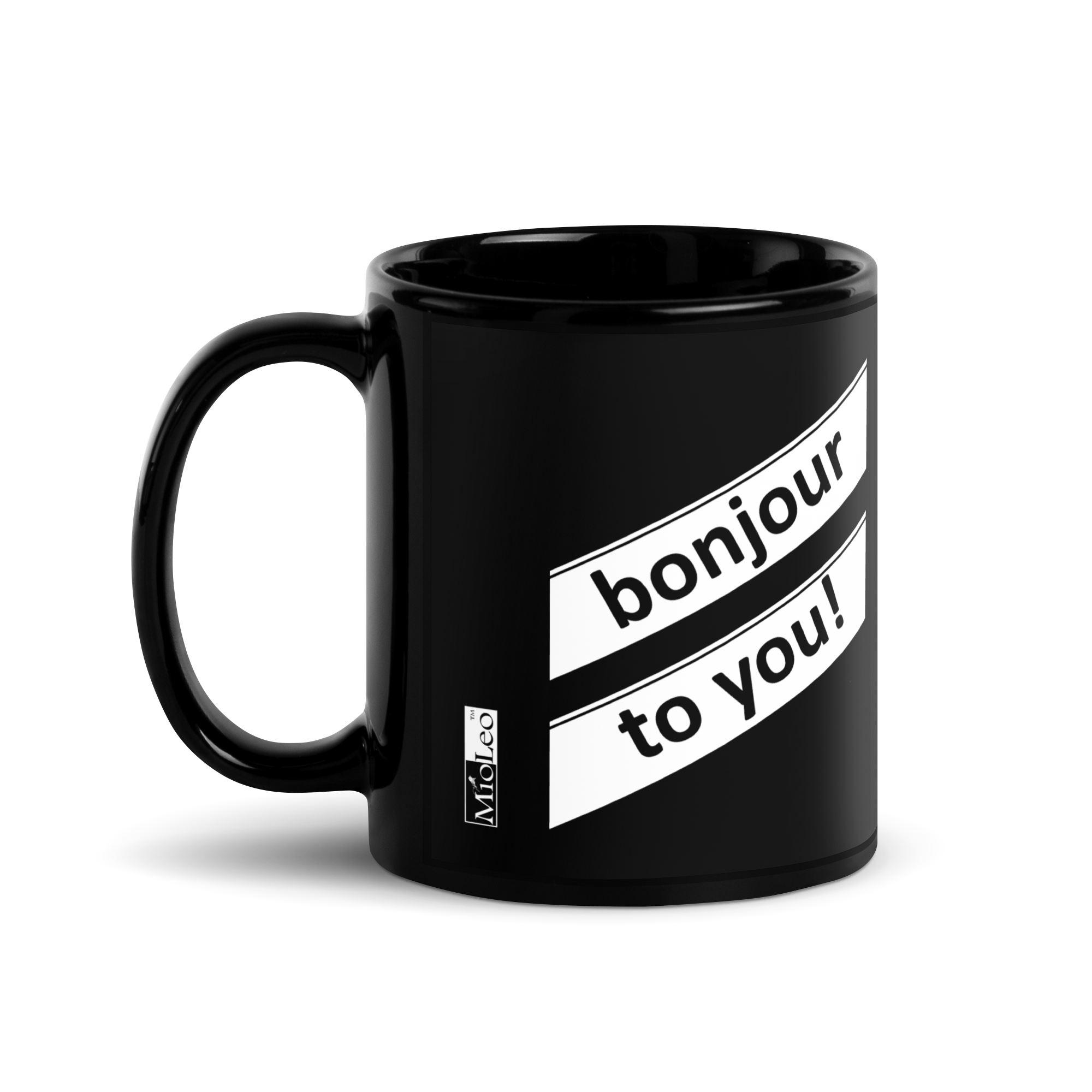 Glossy Mug Black-Line No.712 "1 of 1K Master-Exclusive" by Léon LeRef