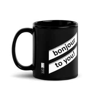 Glossy Mug Black-Line No.712 "1 of 5K" by Léon LeRef