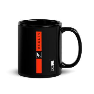 Glossy Mug Black-Line No.709 "1 of 5K" by Léon LeRef