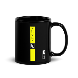 Glossy Mug Black-Line No.700 "1 of 5K" by Léon LeRef