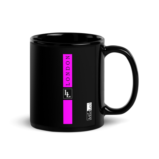 Glossy Mug Black-Line No.701 "1 of 5" by Léon LeRef