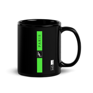 Glossy Mug Black-Line No.702 "1 of 5K" by Léon LeRef