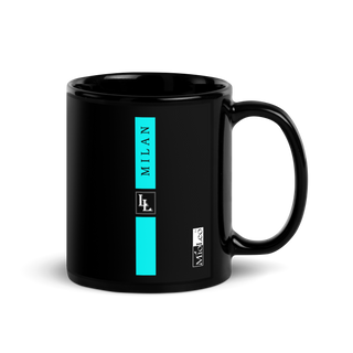 Glossy Mug Black-Line No.710 "1 of 5K" by Léon LeRef