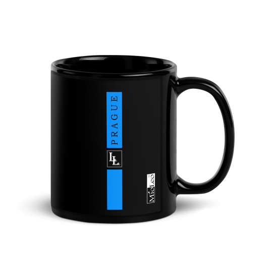 Glossy Mug Black-Line No.707 "1 of 5K" by Léon LeRef