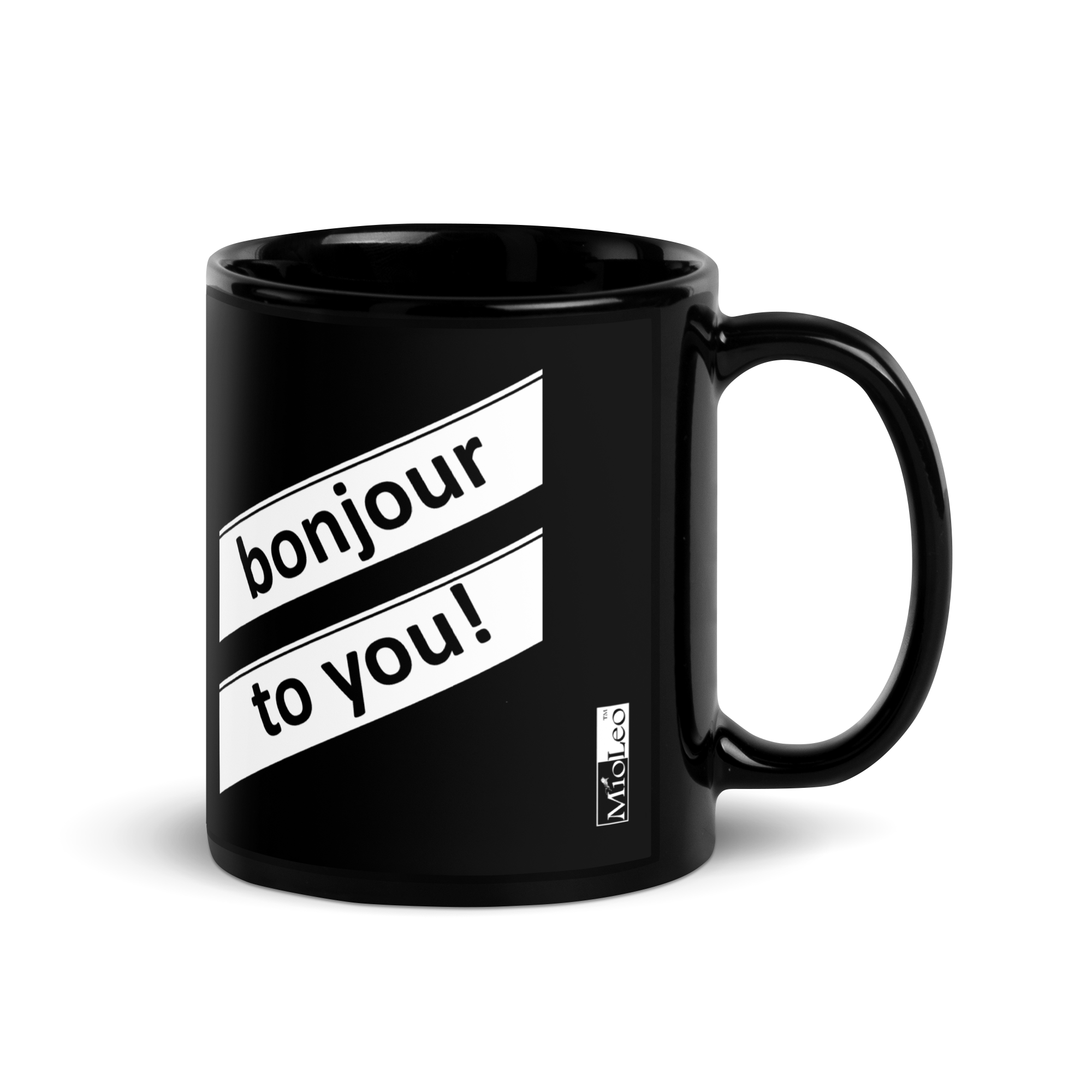 Glossy Mug Black-Line No.712 "1 of 1K Master-Exclusive" by Léon LeRef