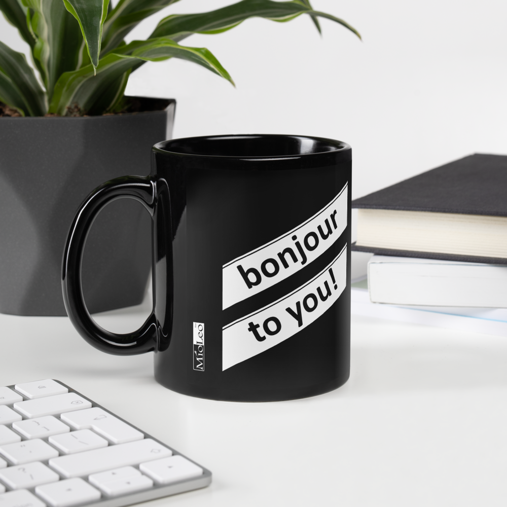 Glossy Mug Black-Line No.712 "1 of 1K Master-Exclusive" by Léon LeRef