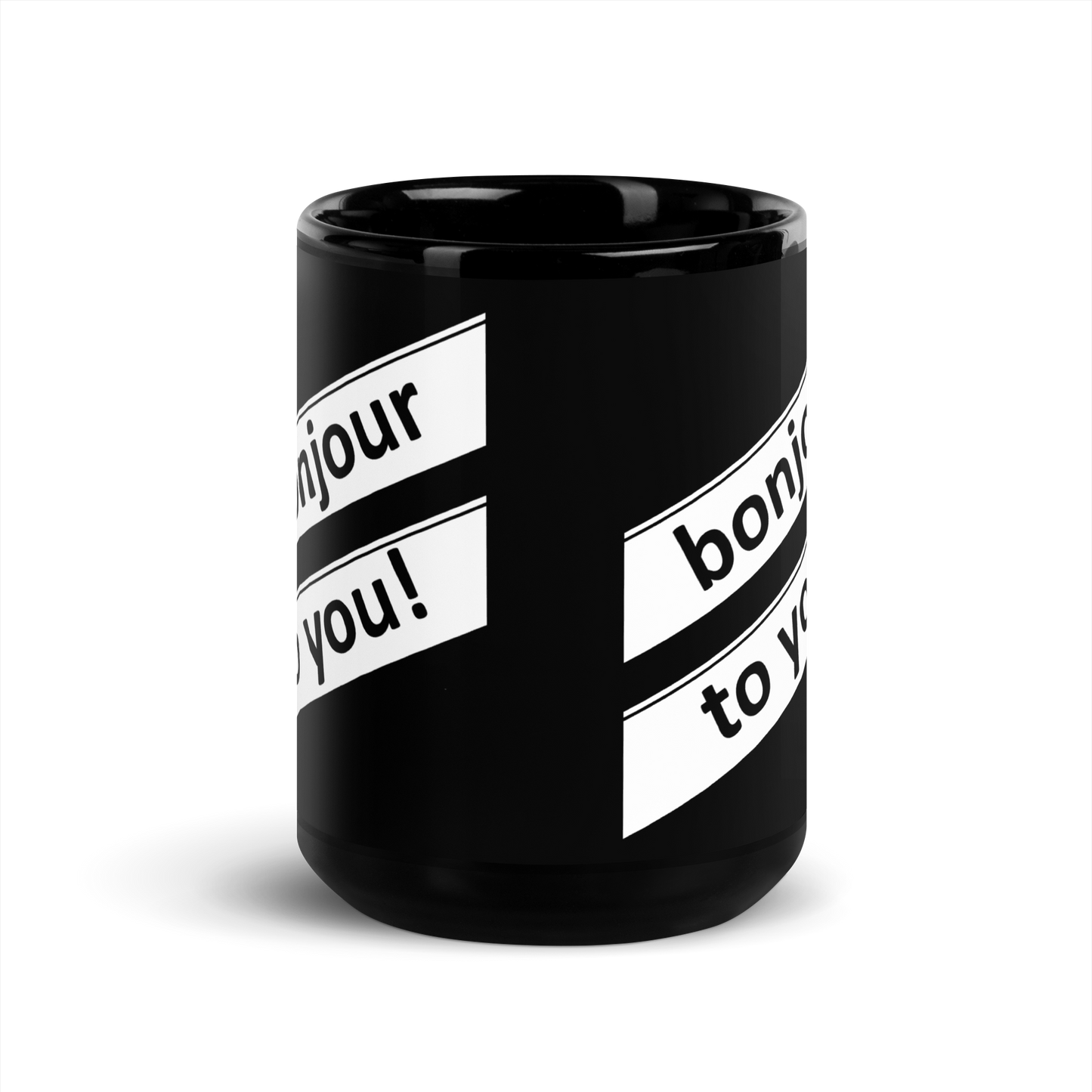 Glossy Mug Black-Line No.712 "1 of 5K" by Léon LeRef