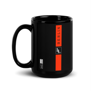 Glossy Mug Black-Line No.709 "1 of 5K" by Léon LeRef