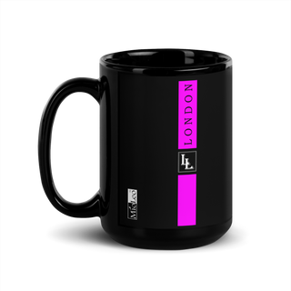 Glossy Mug Black-Line No.701 "1 of 5" by Léon LeRef