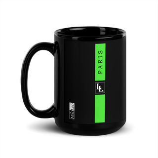 Glossy Mug Black-Line No.702 "1 of 5K" by Léon LeRef