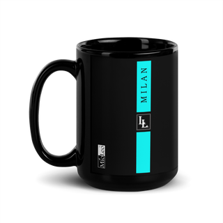 Glossy Mug Black-Line No.710 "1 of 5K" by Léon LeRef